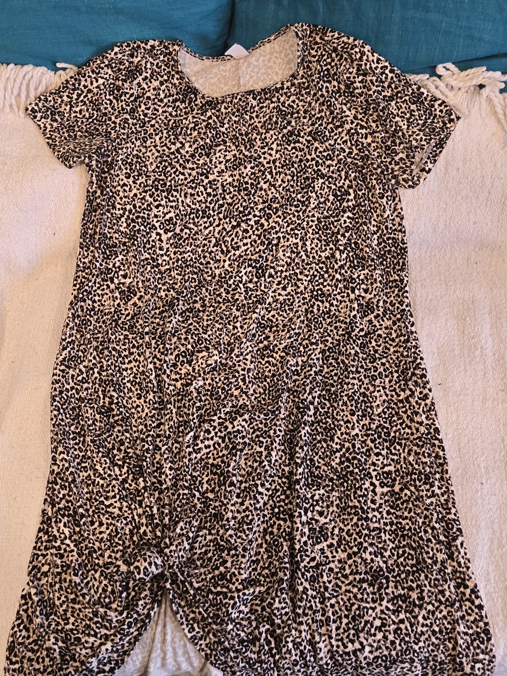Old Navy Leopard Print Swing Dress Size Small